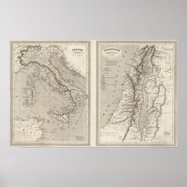 Altes Italien, Palästina Poster (Vorne)