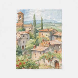 Altes italienisches Dorf Fleecedecke