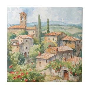 Altes italienisches Dorf Fliese