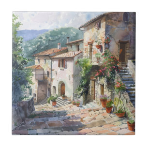 Altes italienisches Dorf Fliese