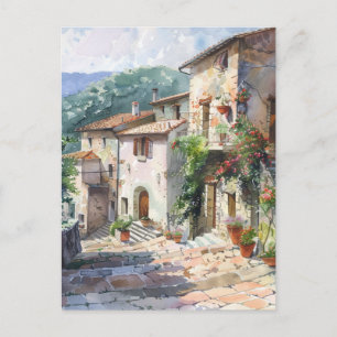 Altes italienisches Dorf Postkarte