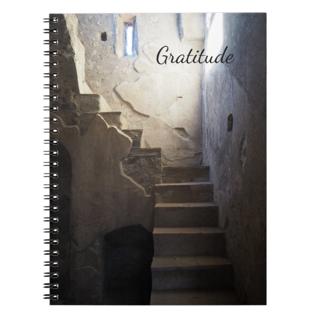 Altes italienisches Foto der Treppe SpiralNotebook Notizblock (Vorderseite)