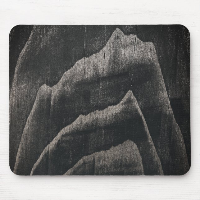 Altes japanisches Holzkörnmuster Mousepad (Vorne)