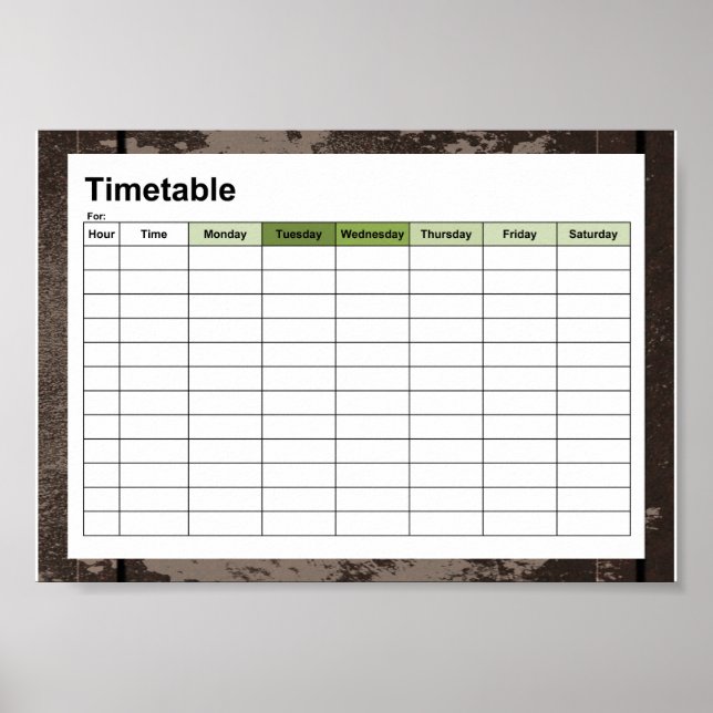 Altes Japanisches Symbol Poster (Vorne)