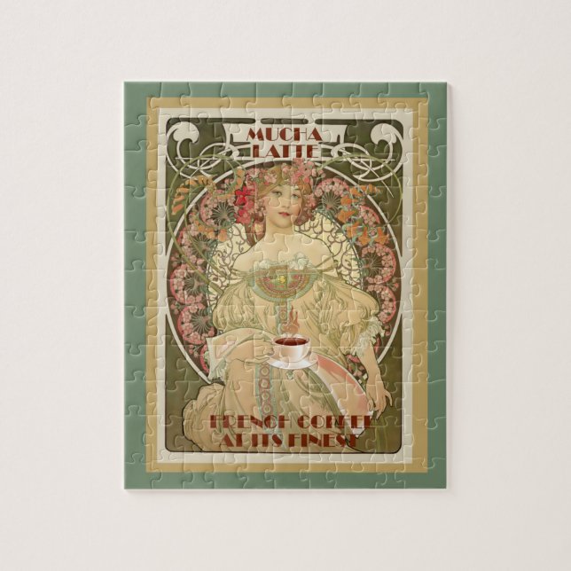 Altes Kaffeeposter-Puzzle Puzzle (Vertikal)