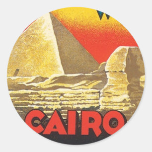 Altes Kairo Ägypten Runder Aufkleber