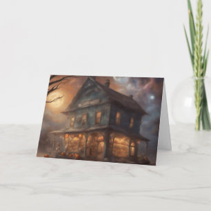 Altes Kaufhaus in der Halloween-Nacht Karte