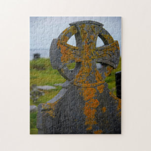 Altes keltisches Kreuz Galway Irland. Puzzle