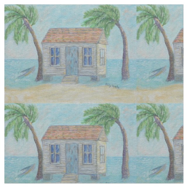 ALTES KEY WEST-TRITONSHORN-HAUS STOFF (Nahaufnahme)