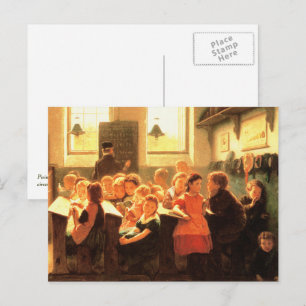 Altes Klassenzimmer Bilder Kunst Postkarte
