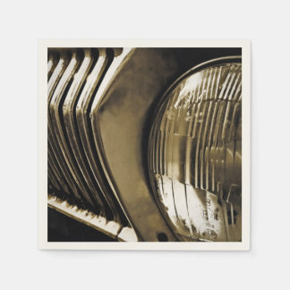 Altes klassisches Autoscheinwerfer Serviette