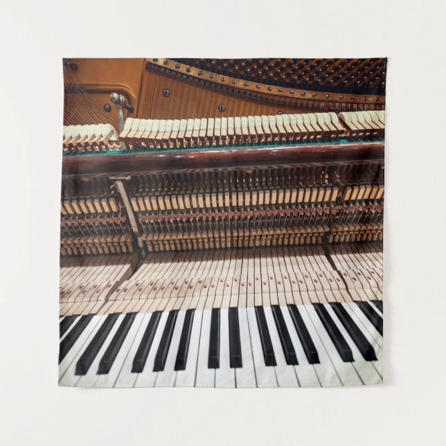 Altes Konzertpiano Foto Wandteppich (Vorderseite)