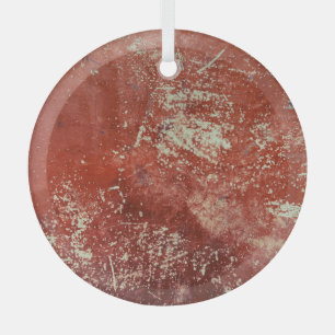 Altes Kupfer: Lebhafte Metallstruktur. Ornament Aus Glas