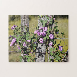Altes Land Bauernhof Morning Glories Puzzle