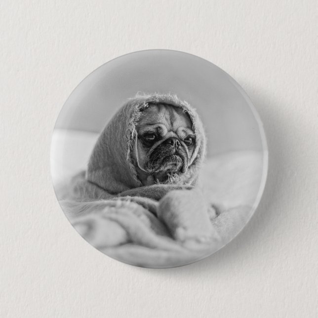 Altes Land Mops Button (Vorderseite)