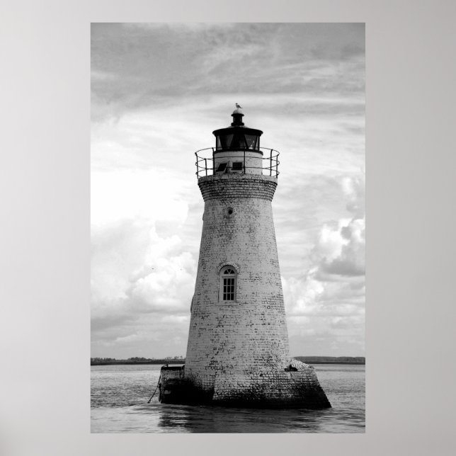 altes Leuchtturmposter Poster (Vorne)