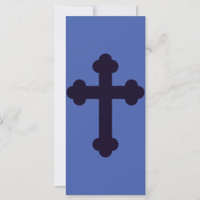 Altes lila christliches Kreuz (Vorderseite)