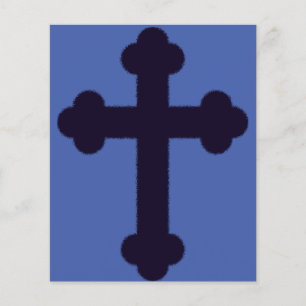 Altes lila christliches Kreuz