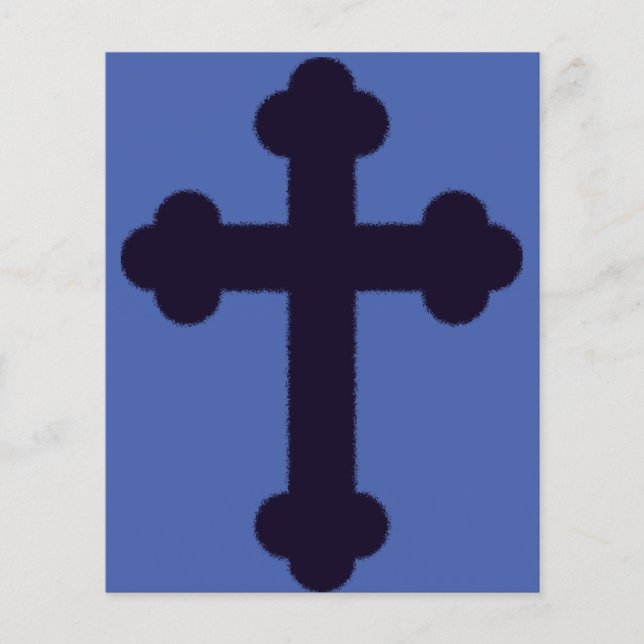 Altes lila christliches Kreuz (Vorderseite)