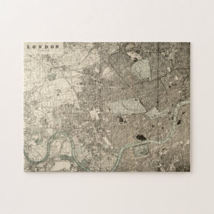 Altes London-Karten-Puzzle Puzzle
