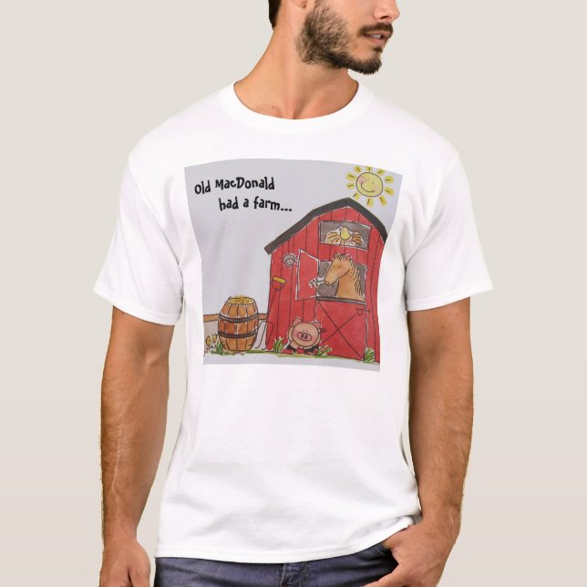 Altes MacDonald hatte einen Bauernhof T-Shirt (Vorderseite)
