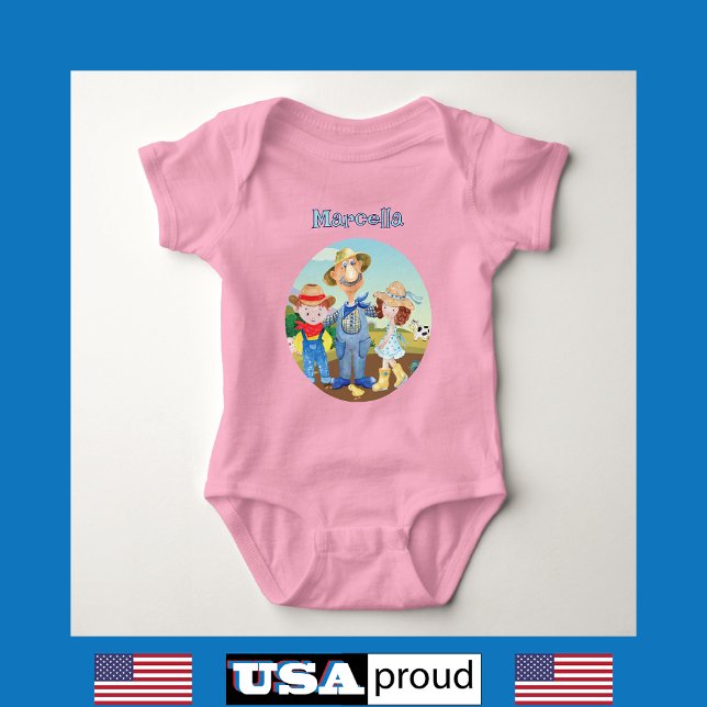 Altes MacDonald's 🐮 Monogramm der Niedlichen Baue Baby Strampler (Von Creator hochgeladen)