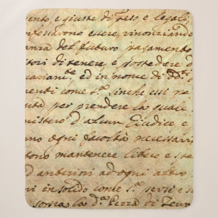 Altes Manuskript des 18. Jahrhunderts mit Tinte ge Sherpadecke