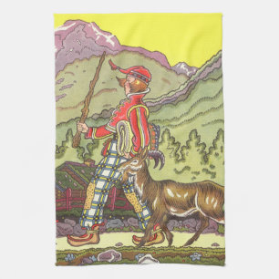 Altes Märchen, Junge und Nordwind, Hauman Geschirrtuch