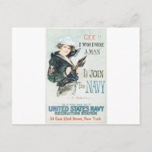 Altes Marineposter um 1918 Postkarte