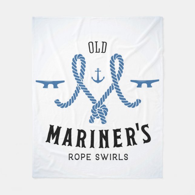 Altes Mariner-Plakat Fleecedecke (Vorderseite)