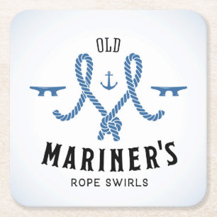 Altes Mariner-Plakat Rechteckiger Pappuntersetzer