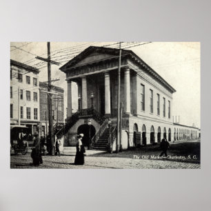 Altes Markt-Charleston Sc Vintages 1910 Poster