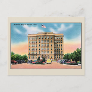 Altes Methodist Hospital, Dallas TX Postkarte