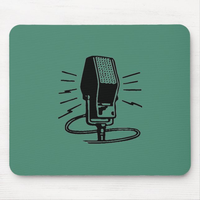 Altes Mikrofon Mousepad (Vorne)