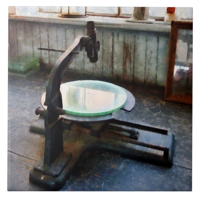 Altes Mikroskop Fliese (Vorderseite)