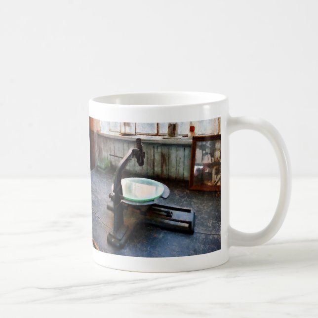 Altes Mikroskop Kaffeetasse (Rechts)