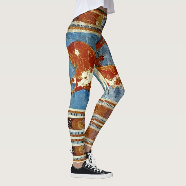 Altes Minoan Kreta Fresko Leggings (Rechts)