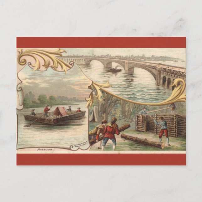 Altes Missouri Postkarte (Vorderseite)
