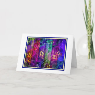 Altes Mode-Stiefmütterchen-leere Karte