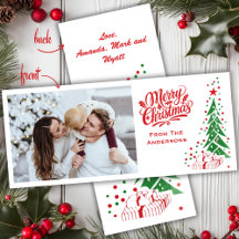 Altes modisches Mid Century Custom Foto Weihnachte