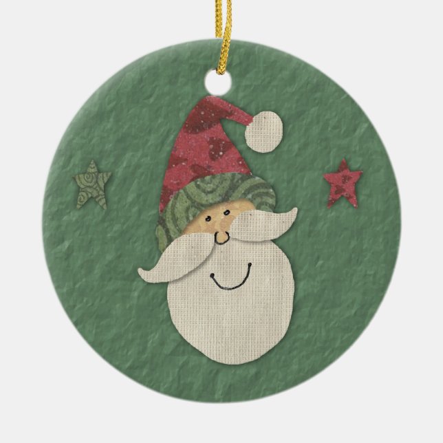 Altes modisches Santa Ornament (Vorne)