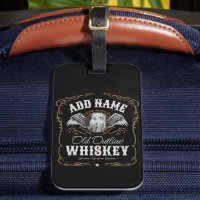Altes Moonshine Whiskey-Etikett und FOTO Familienn