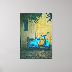 Altes Motorrad Leinwanddruck