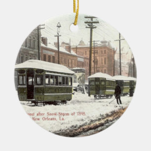 Altes New Orleans French Quarter Keramik-Ornament Keramik Ornament