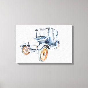 Altes Oldtimer. Leinwanddruck