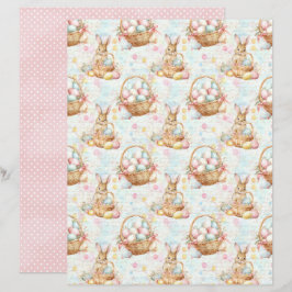 Altes Osterhasen-Schabkunstpapier