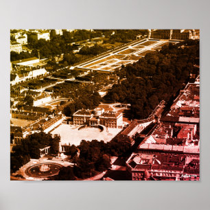 Altes Österreich Wien Belvedere Park Übersicht Poster
