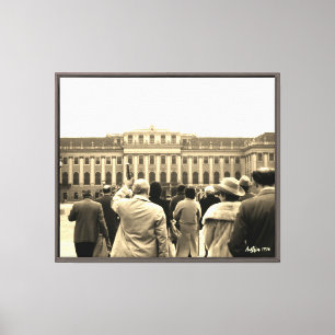 Altes Österreich Wien Schönbrunn Häuser Leinwanddruck