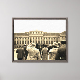 Altes Österreich Wien Schönbrunn Häuser Leinwanddruck