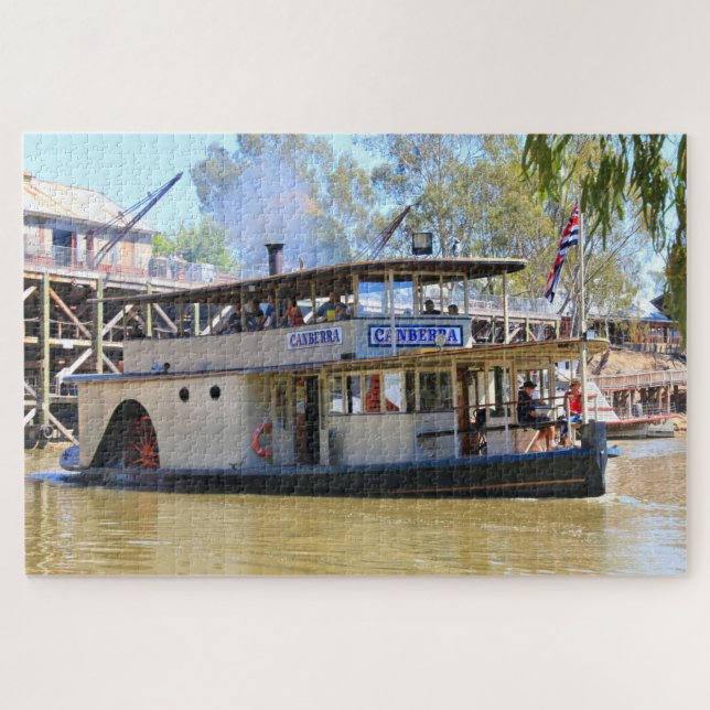 Altes Paddlesteamer, Echuca, Australien 2 Puzzle (Horizontal)